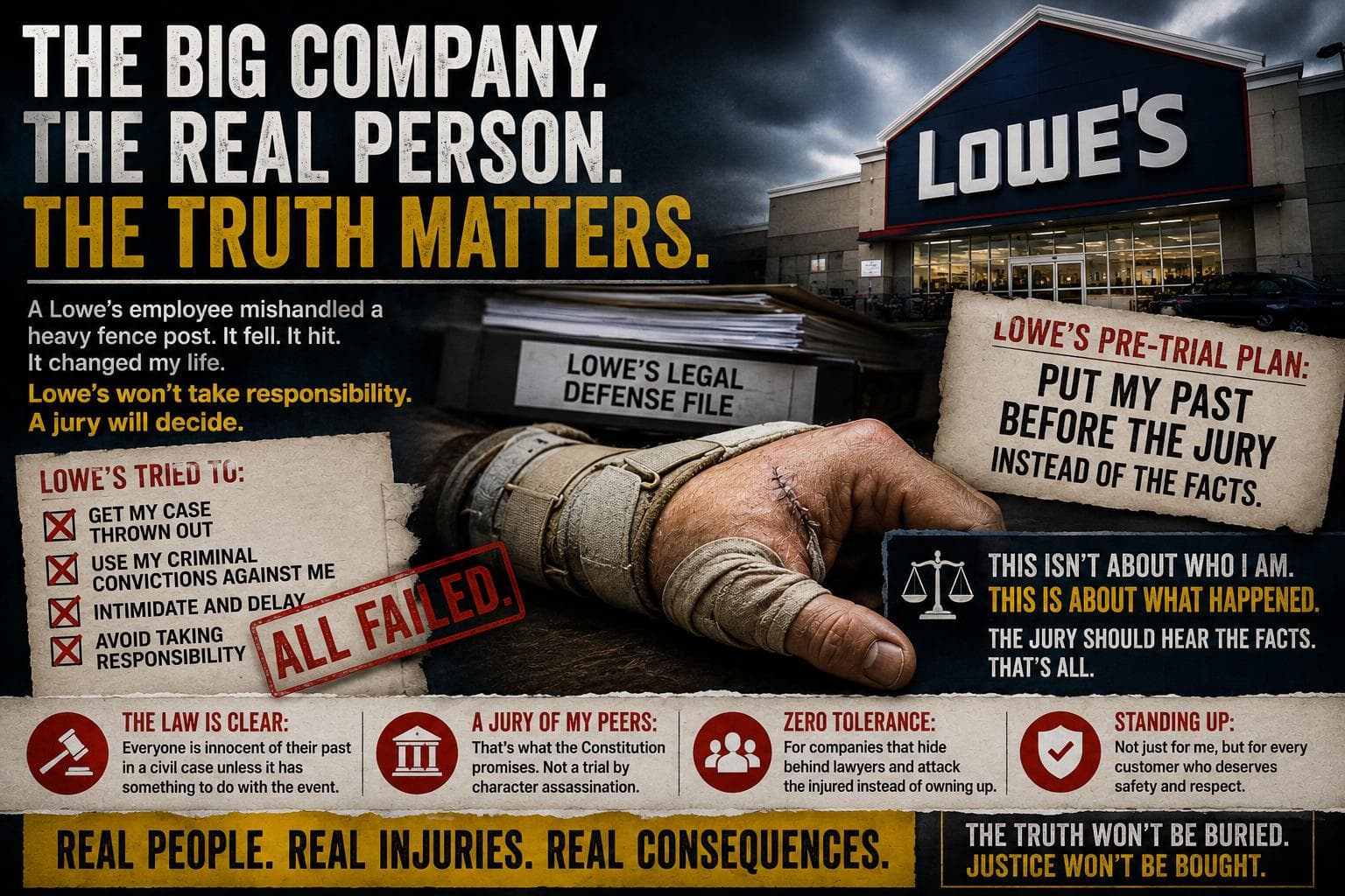 After Lowe’s Failed to Get His Case Thrown Out, Its Lawyers Turn Their Attention to the Man Suing Them