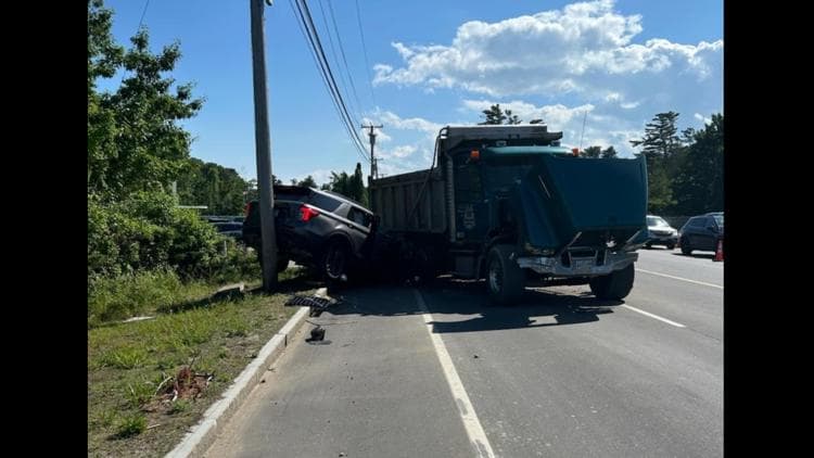 1 dies in multi-vehicle crash involving SUV, dump truck on Route 1 in Saco
