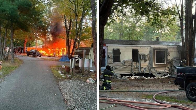 3 camping trailers destroyed in Old Orchard Beach campground fire