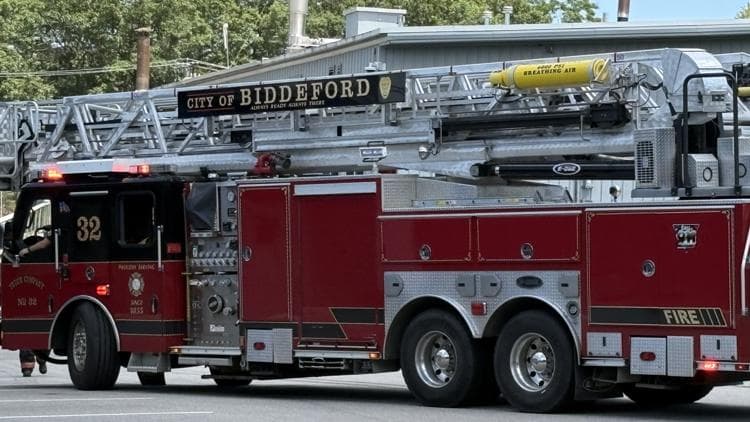 Fire departments respond to Biddeford business to help supplement an emergency cooling system
