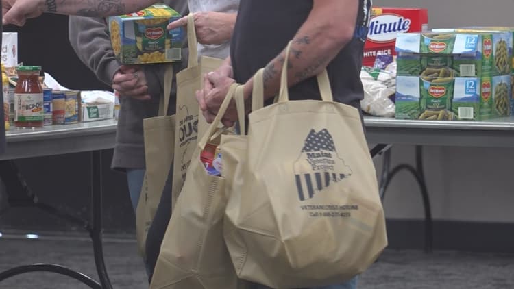 Maine Veterans Project hosts food giveaway for vets in Brewer