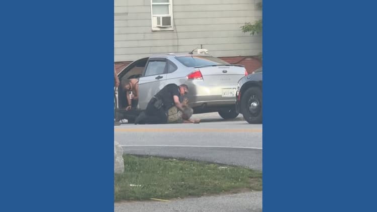 Man shown repeatedly hit by Lewiston officer gave false identity; met officers with crowbar on second arrest