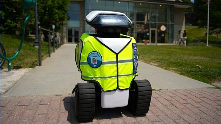 Robots unleashed in Bangor to assess sidewalks