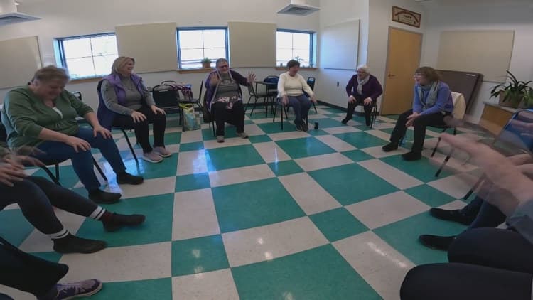 Finding community and joy at ‘Laughter Yoga’ in South Portland