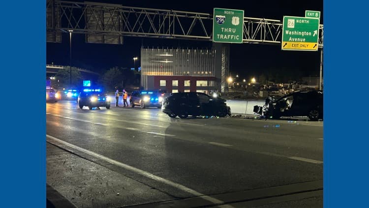 Three seriously injured in wrong-way crash on I-295