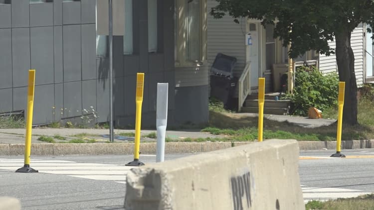 New flex posts aim to slow drivers at intersections across Bangor area