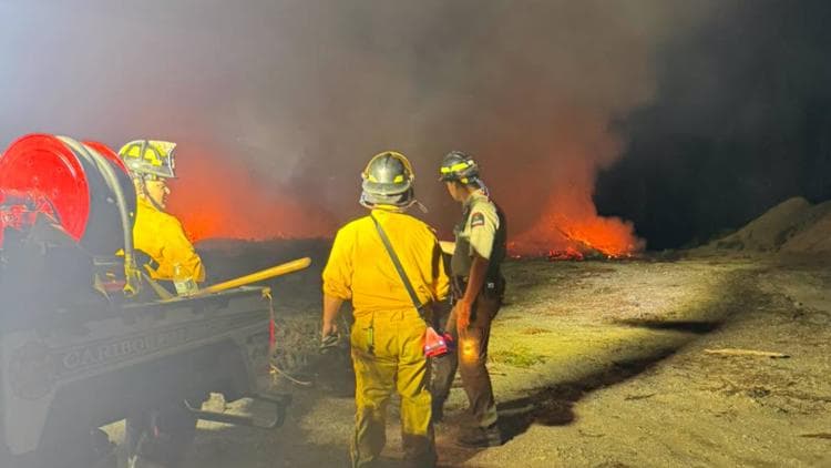 Crews spend four hours fighting brush fire in Connor Township